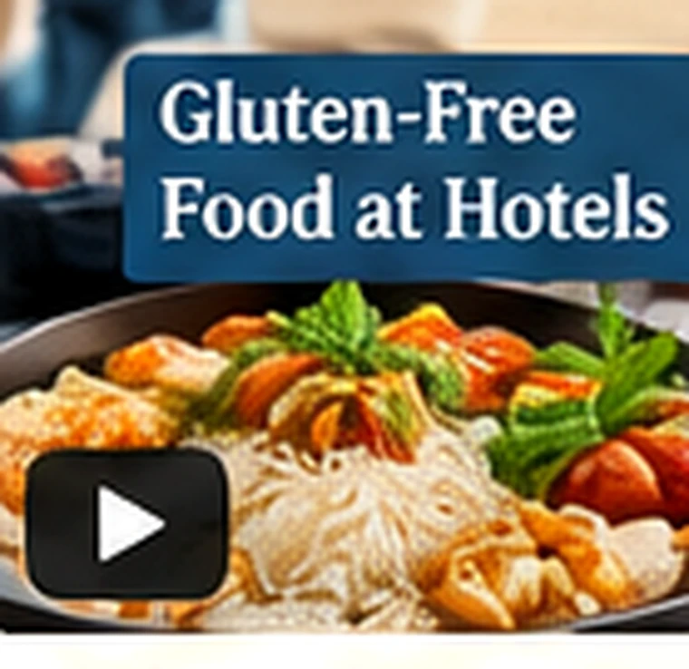 Gluten-free food served while travelling